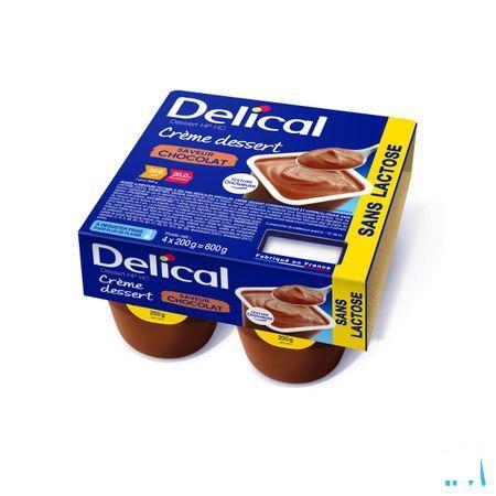 Delical Creme Dessert Hp-Hc Z/Lact.Choco 4 x 125 gr