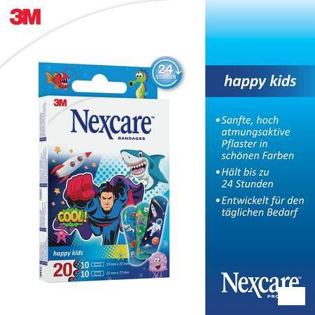 Nexcare Happy Kids Boys 20  -  3M