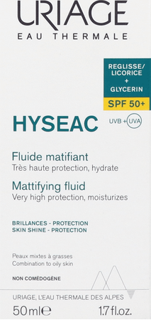 Hyseac Fluide Matifiant Spf50+ 50 ml