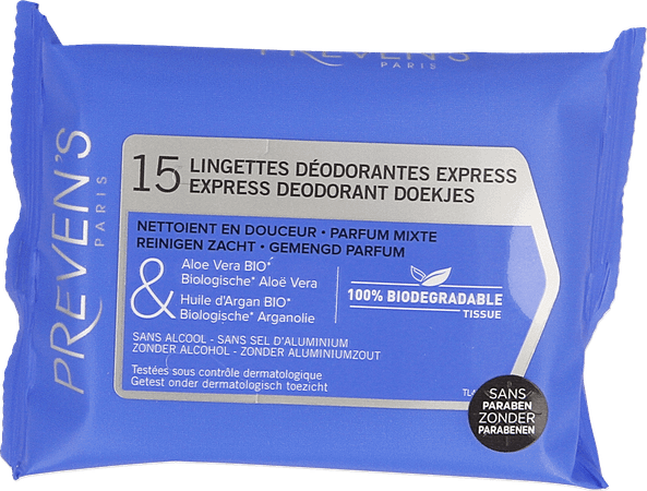 Preven's Tissue Deodorant Zakje 1x15