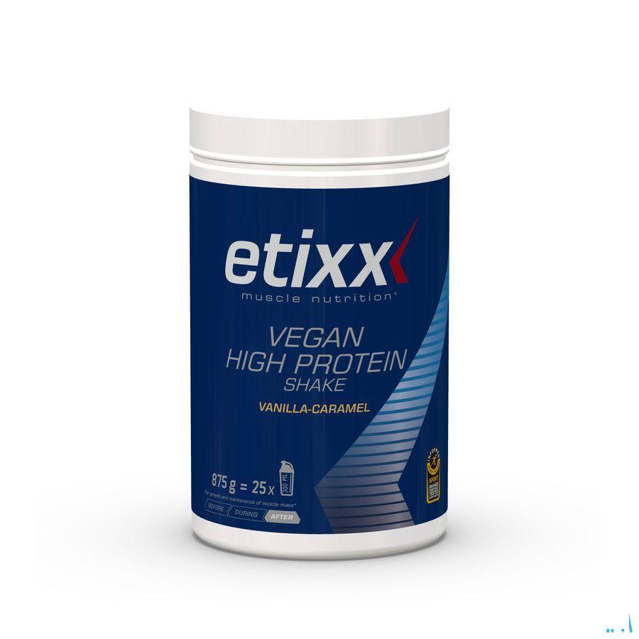 Etixx Vegan High Prot.Shake Vanil.Caramel Pdr 875 gr