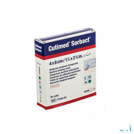 Cutimed Sorbact Kp 4x 6cm 5 7216401