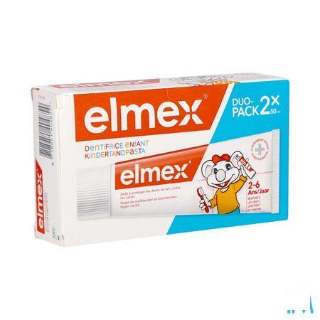Elmex Dentifrice Enfant 2-6 Ans 2X50 ml
