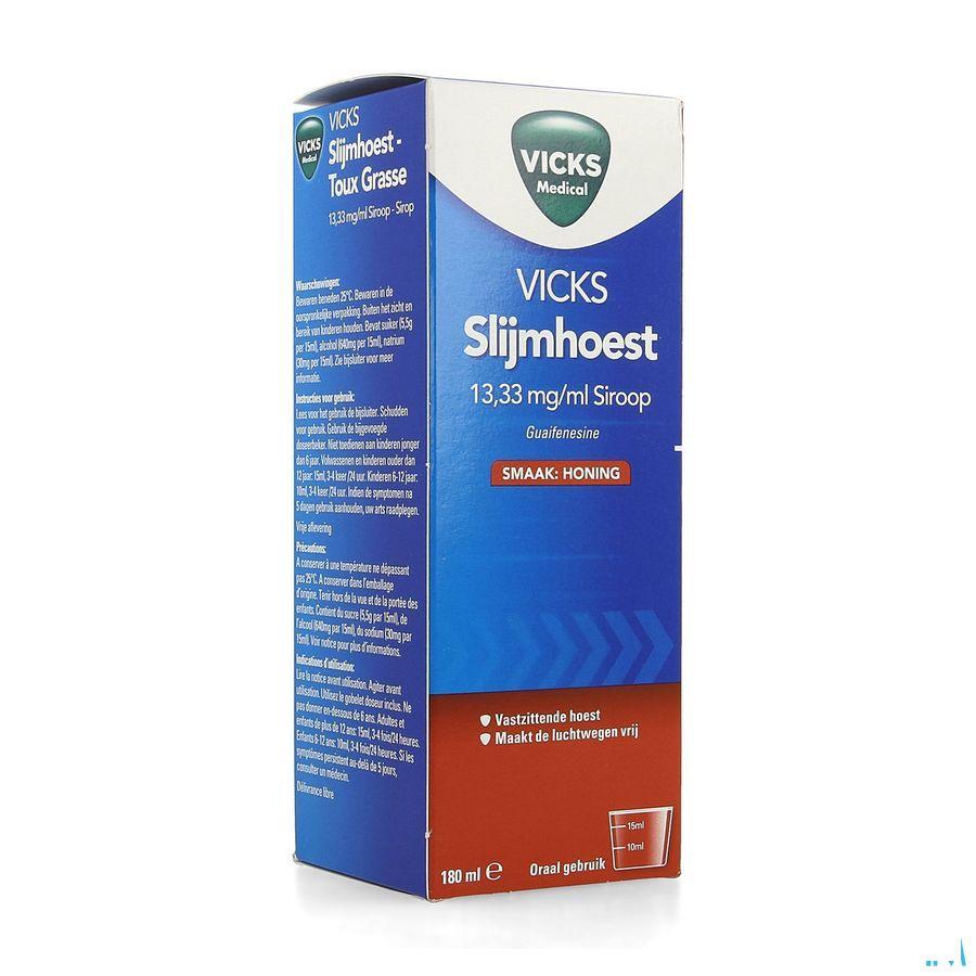 Vicks Expectorant Honing 13,33 mg/ml Siroop 180 ml