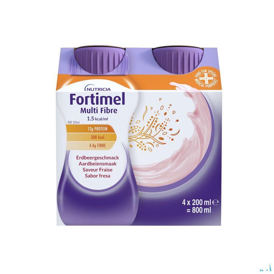 Fortimel Multifiber 1.5Kcalaardbei 4 x 200 ml