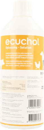 Ecuchol Oplossing Oraal 500 ml  -  Ecuphar