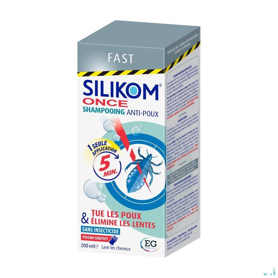 Silikom Once Shampoo Tegen Luizen & Neten 200 ml  -  EG