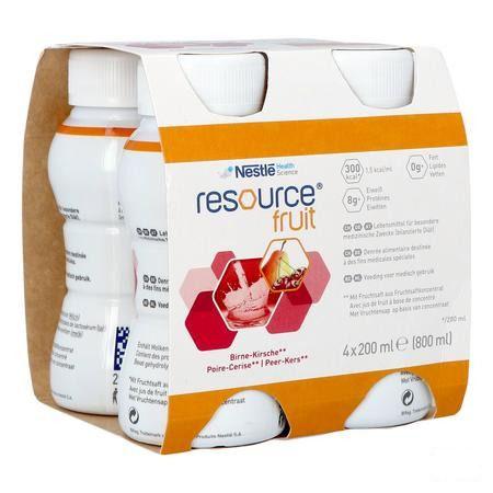 Resource Fruit Poire Cerise 4X200 ml 12415255