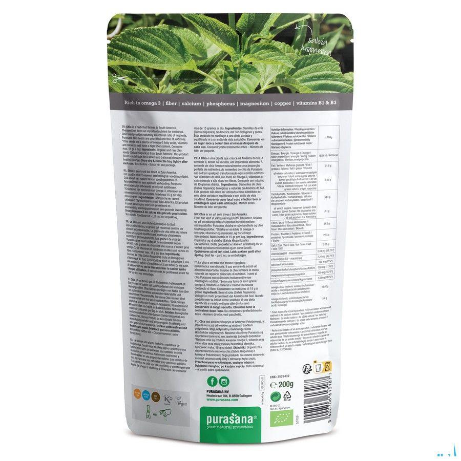 Purasana Chiazaden Zak 200 gr Be-bio-02 Paraguay