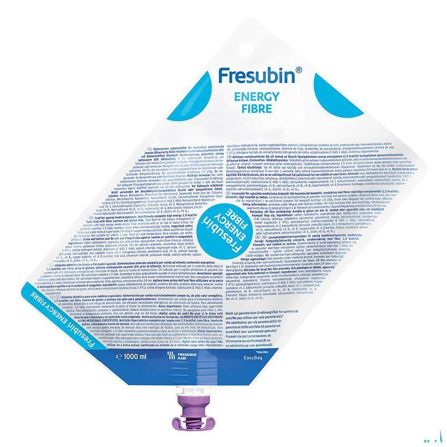 Fresubin Energy Fibre Easybag 1 Litre 7526231  -  Fresenius Fresubin Energy Fibre Easybag 1 Litre 7526231  -  Fresenius
