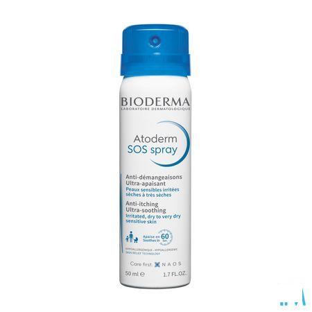 Bioderma Atoderm Sos Spray zonder dopsel 50 ml