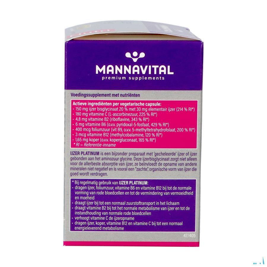 Mannavital Fer Platinum V-Capsule 60