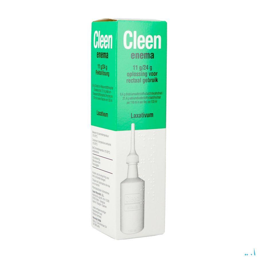 Cleen Enema 11 gr/24 gr Oplossing Rectaal Gebruik Flacon 133 ml