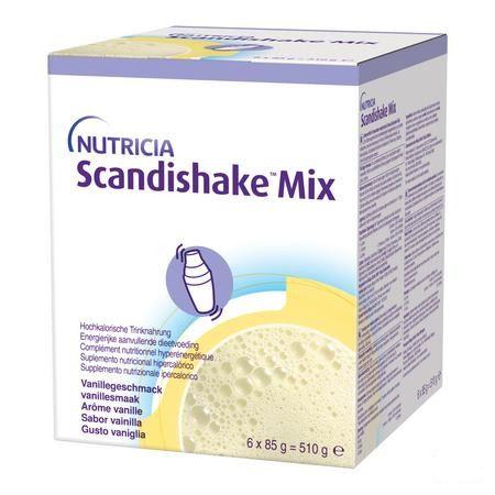 Scandishake Mix Vanille Zakje 6X85G Nf