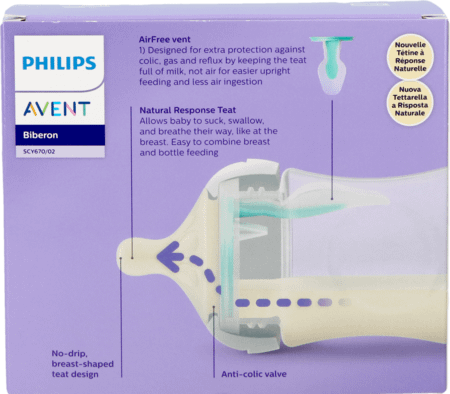 Philips Avent Natural Airfree Zuigfles Duo 2X125 ml