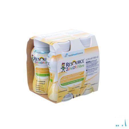 Resource Junior Fibre Vanille 4x200 ml  -  Nestle