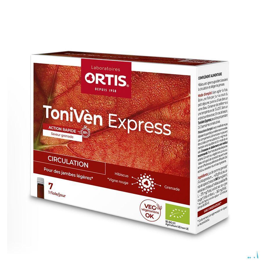 Ortis Toniven Express Monodosis Flacon 7x15 ml  -  Ortis