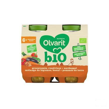 Olvarit Bio Melange Legumes Boeuf Pdt 6M 2X200G  -  Nutricia