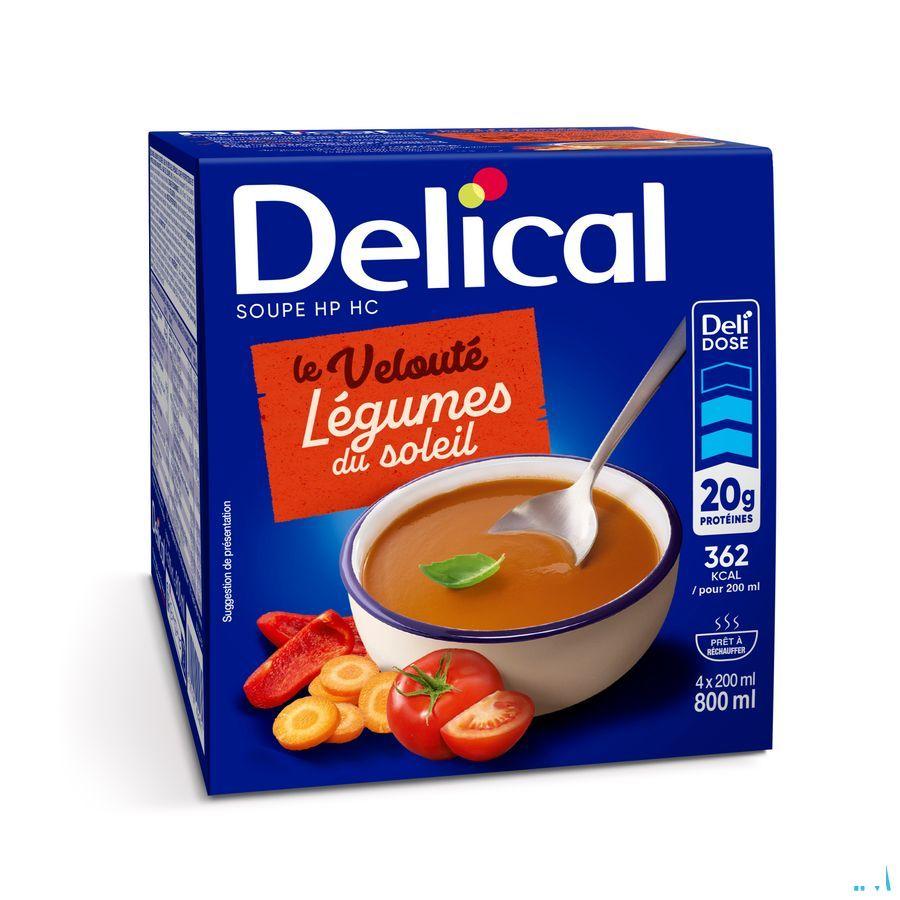 Delical Soupe Veloute Legumes Soleil 4 x 200 ml