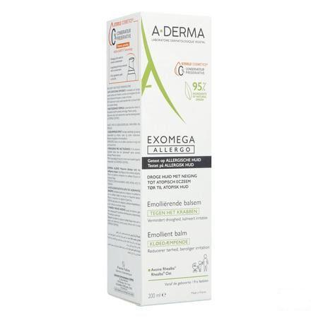 Aderma Exomega Allergo Balsem Emolierend Tube200 ml  -  Aderma
