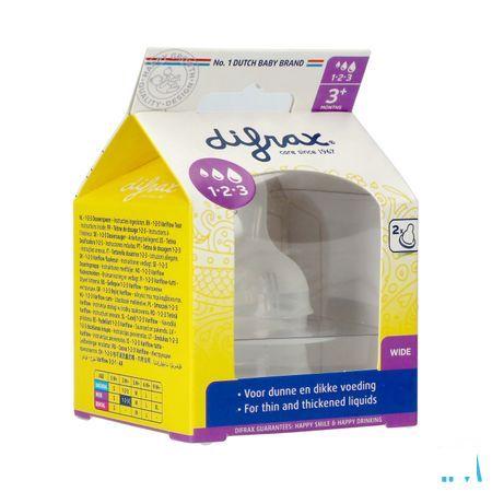 Difrax Flessenspeen Natural Wide 1-2-3 677  -  Difrax