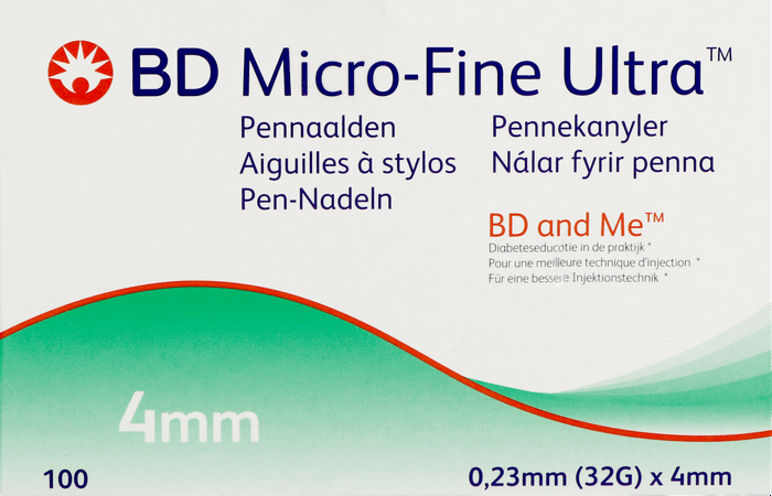 Bd Microfine Ultra Pennaald 4Mm 32G Easyflow 100