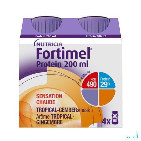 Fortimel Protein 200 ml Tropical Gember 4X200 ml  -  Nutricia