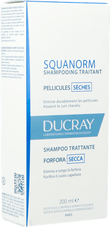 Ducray Squanorm Shampoo Droge Schilfers 200  ml Nf