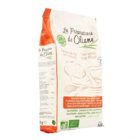 Celiane Rijstbloem Semi-volkoren Bio 500 gr 4074  -  Revogan