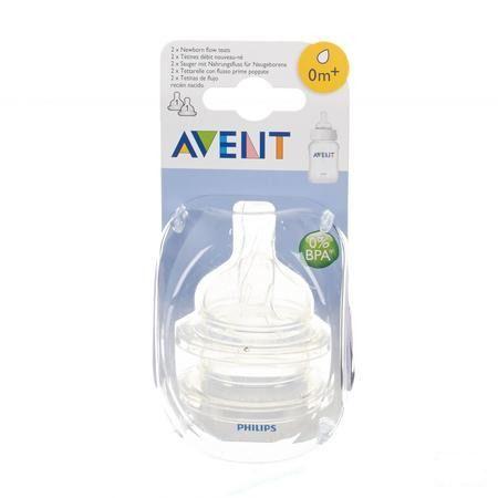 Philips Avent Tetine Nourrisson 1trou 2 Scf631/27  -  Bomedys