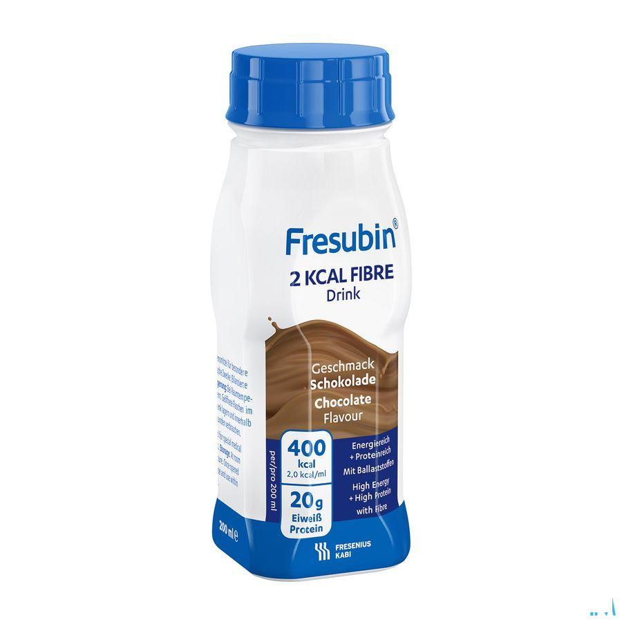 Fresubin 2 Kcal Fibre Drink 200 ml Chocolat/chocolade  -  Fresenius