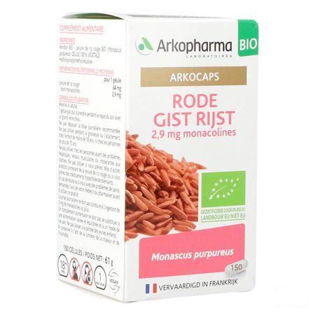 Arkocaps Rode Gist Rijst Bio Caps 150 Nf