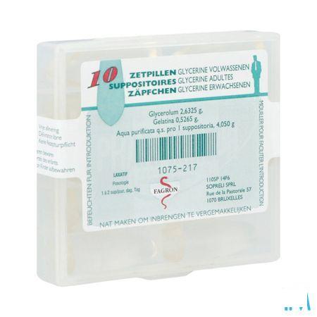 Glycerine Suppo Volwassen 10  -  Fagron