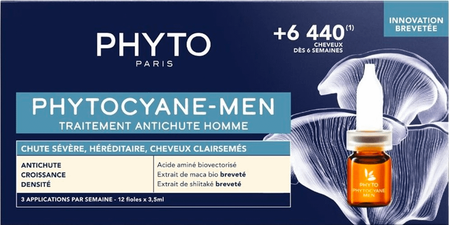Phytocyane Men Trait. Chute Progr. Fioles 12X3,5ml