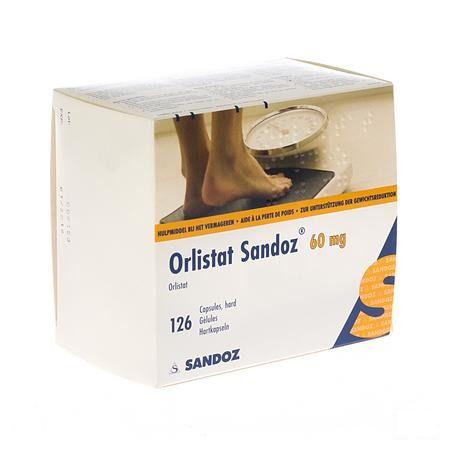 Orlistat Sandoz Capsule Dure 126 X 60 mg 