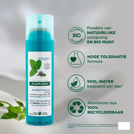 Klorane Capil. Droogshampoo Munt Spray 150 ml