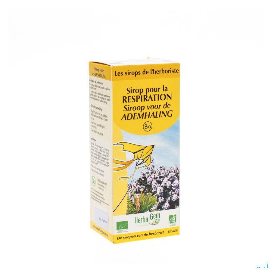 Herbalgem Siroop Ademhaling Bio Kind-volw 150 ml  -  Herbalgem