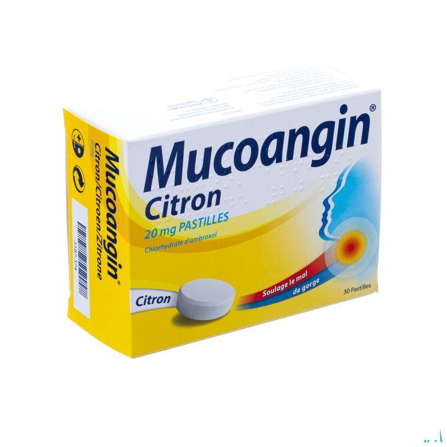 Mucoangin Citroen Zuigtabletten 30x20 mg