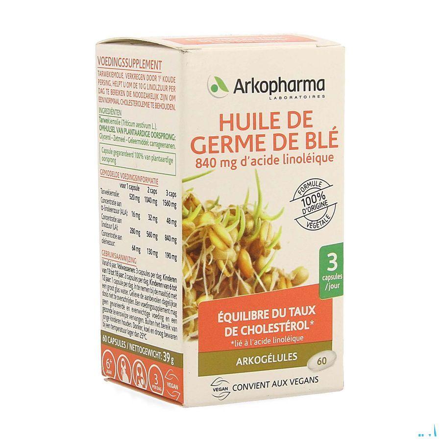 Arkogelules Huile Germes Ble Bio Capsule 60  -  Arkopharma