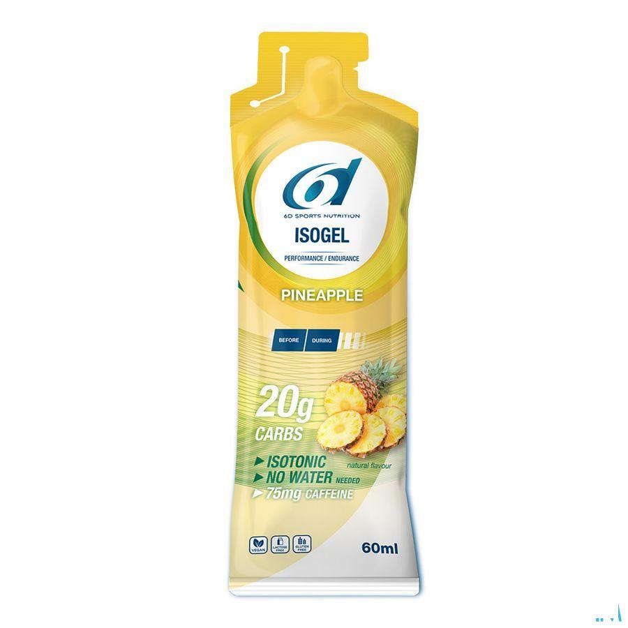 6D Sixd Isogel + Caffeine Pineapple 6X60 ml