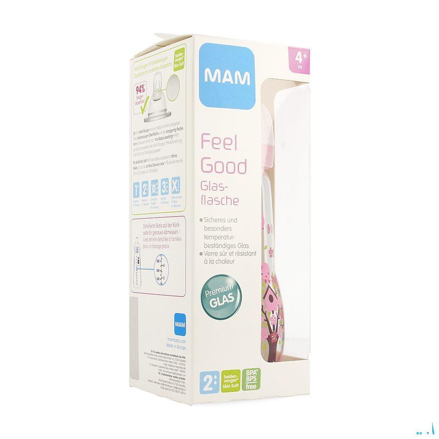 Biberon Verre Mam Feel Good 260 ml Fille