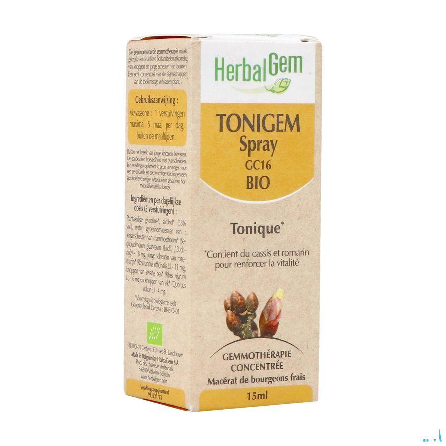 Herbalgem Tonigem Spray Bio 15 ml
