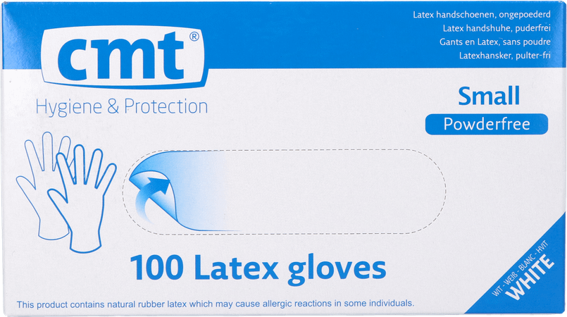 Cmt Handschoenen Latex Wit Pf M 100  -  Infinity Pharma