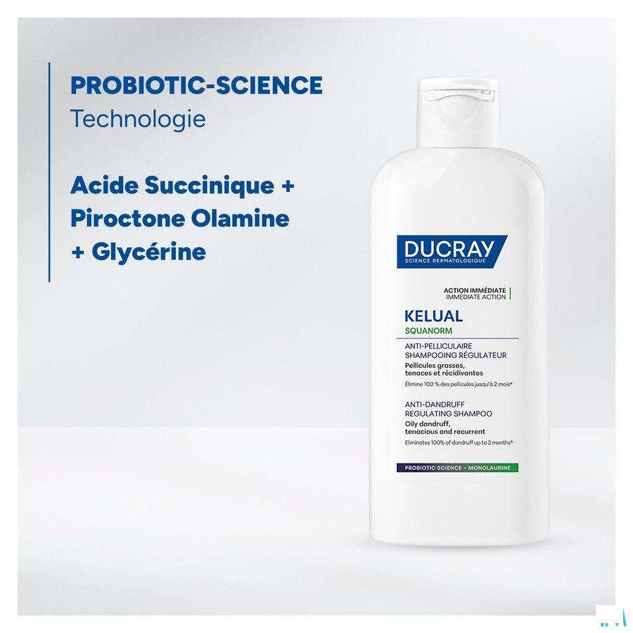 Ducray Kelual Squanorm Shampooing Pellicules Grasses 200 ml