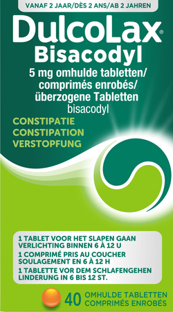 Dulcolax Bisacodyl Dragee 40x 5 mg