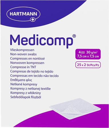 Medicomp Cp Ster 4Pl 7,5X7,5Cm 30G 40X5  -  Hartmann