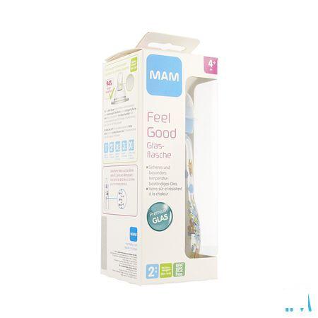 Mam Zuigfles Glas Feel Good 260 ml Jongen