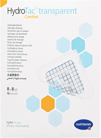 Hydrotac Transparent Comf. 8X8Cm 10 6859250 Hartmann