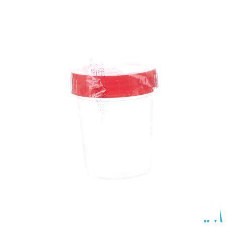 Urinepot Ster + Cap Rood 100 ml 1  -  Fagron