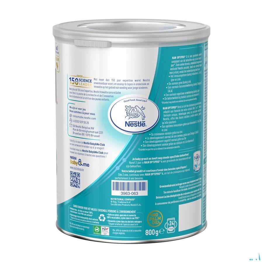 Nan Optipro 3 800 gr  -  Nestle